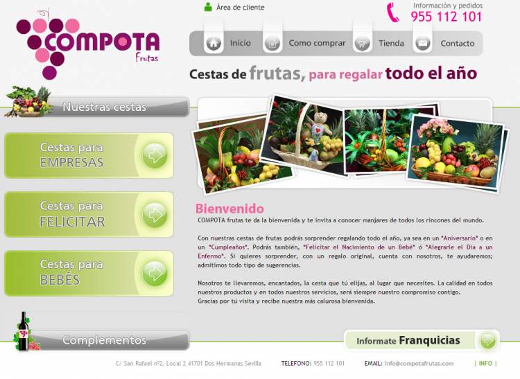 Web Compota Frutas