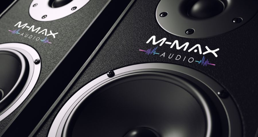 Diseño Logotipos M MAX Audio